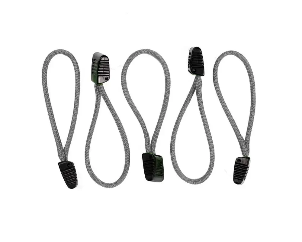HSP Seats Paracord Zipper Pulls w/ Plastic Grip Pack of 5 Graphite - ZPWG5-JJHX